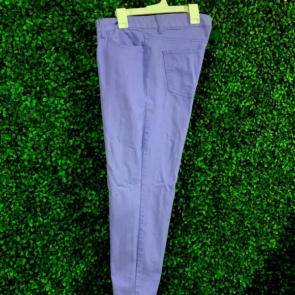 Violet colored Stretch Pants - Picture 2 of 3